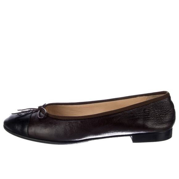 Chanel Interlocking CC Logo Lambskin Ballet Flats Black - 41 - Picture 1 of 5